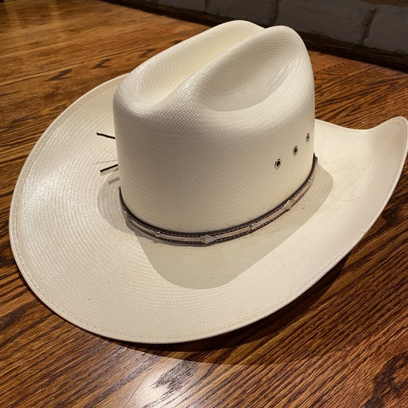 Straw Hat | 10x | Cattleman Crease | 59 | 7 3/8 - Picture 3 of 8